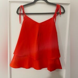 NWOT! Banana Republic Poppi Red Tiered Camisole Top